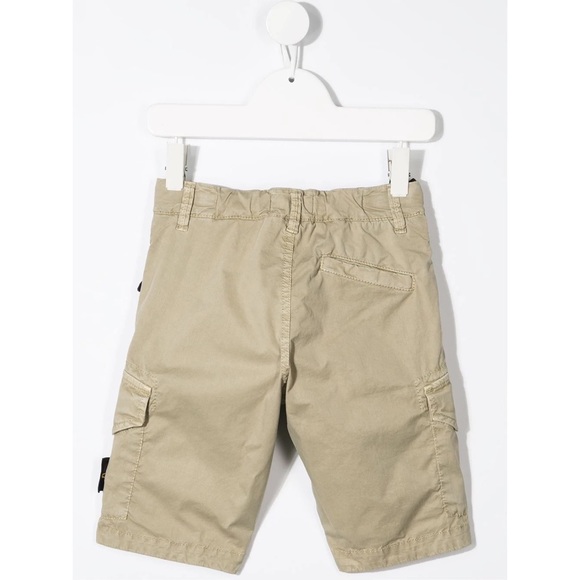 Stone Island Junior logo-patch bermuda shorts - Picture 3 of 4